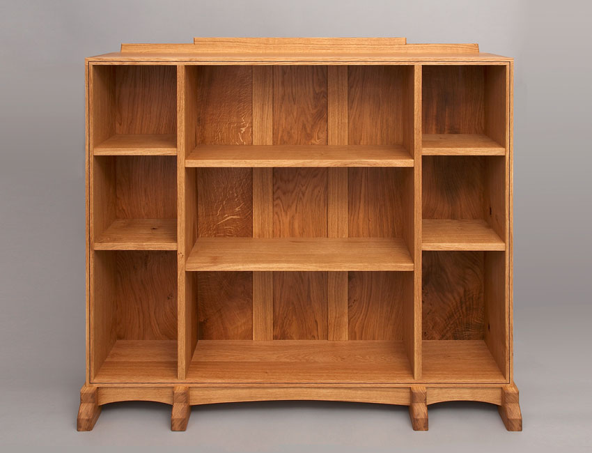 Solid oak bookcase